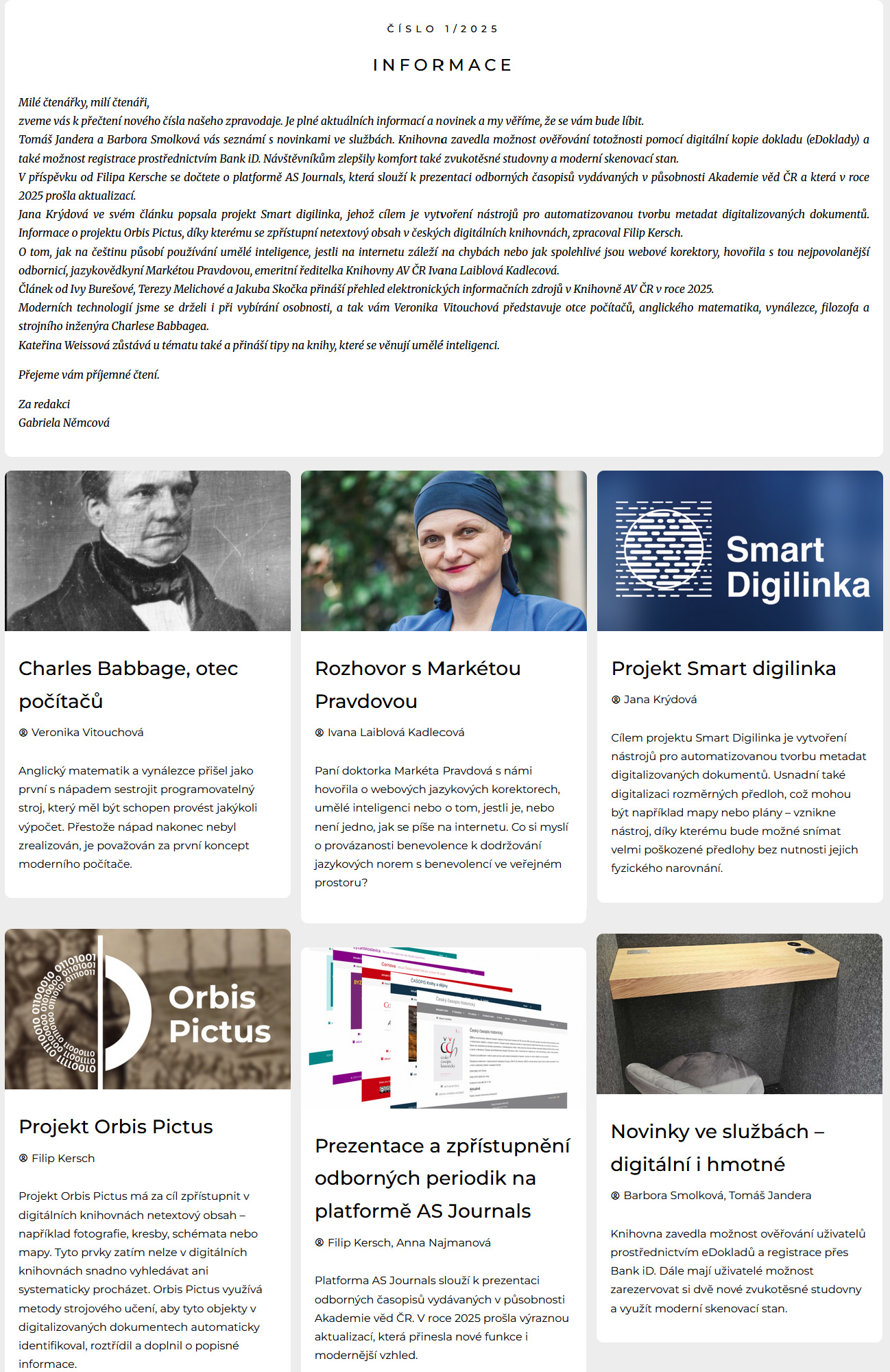 web - informace - odkaz